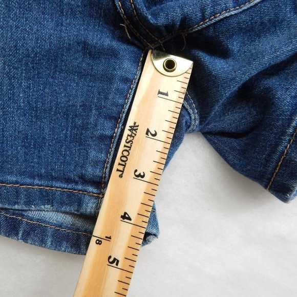 Seven7 Jeans Denim Shorts Size 10 Womens Mid Rise - Picture 5 of 10